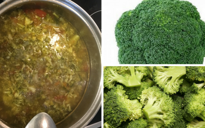 Broccoli soup with tomato