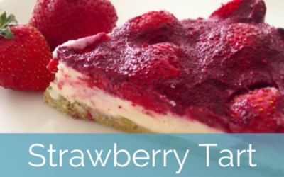 No bake strawberry tart