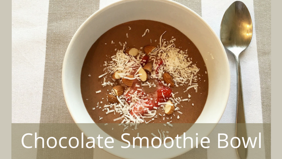 Chocolate smoothie bowl recipe
