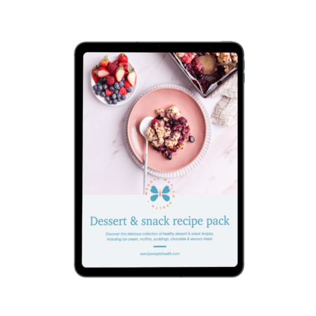 Dessert recipe pack cover on iPad