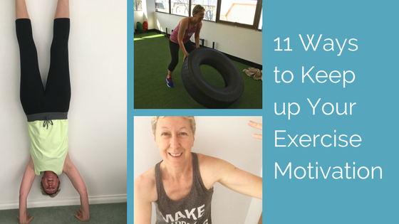 Blog post title image showing Wendy flipping a tyre, doing a handstand and posing after a workout
