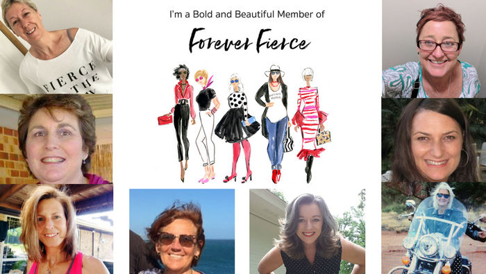 Forever Fierce Day 2018 collage with 8 women blog header