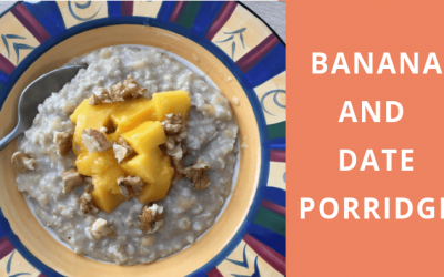 Banana and date porridge