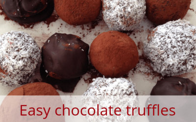 Easy chocolate truffles