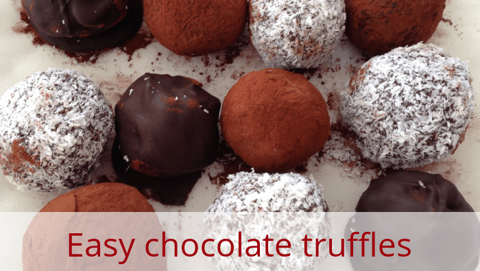 Chocolate truffles blog header image