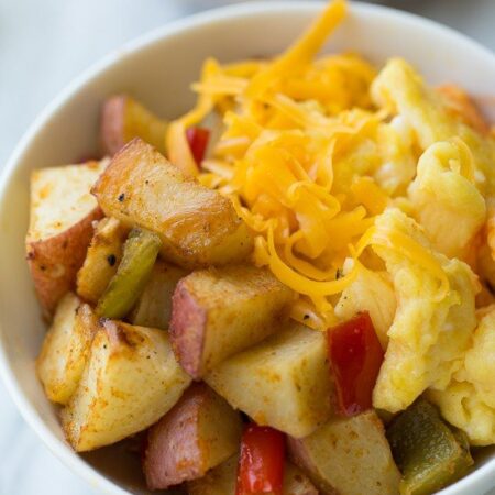 Make ahead breakfast potato bowl