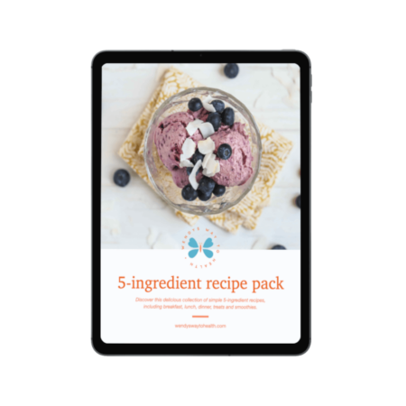 5 ingredient recipe pack cover on iPad