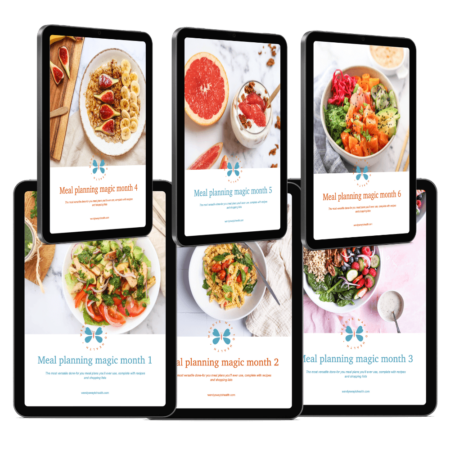 All six meal planning magic covers on individual iPads