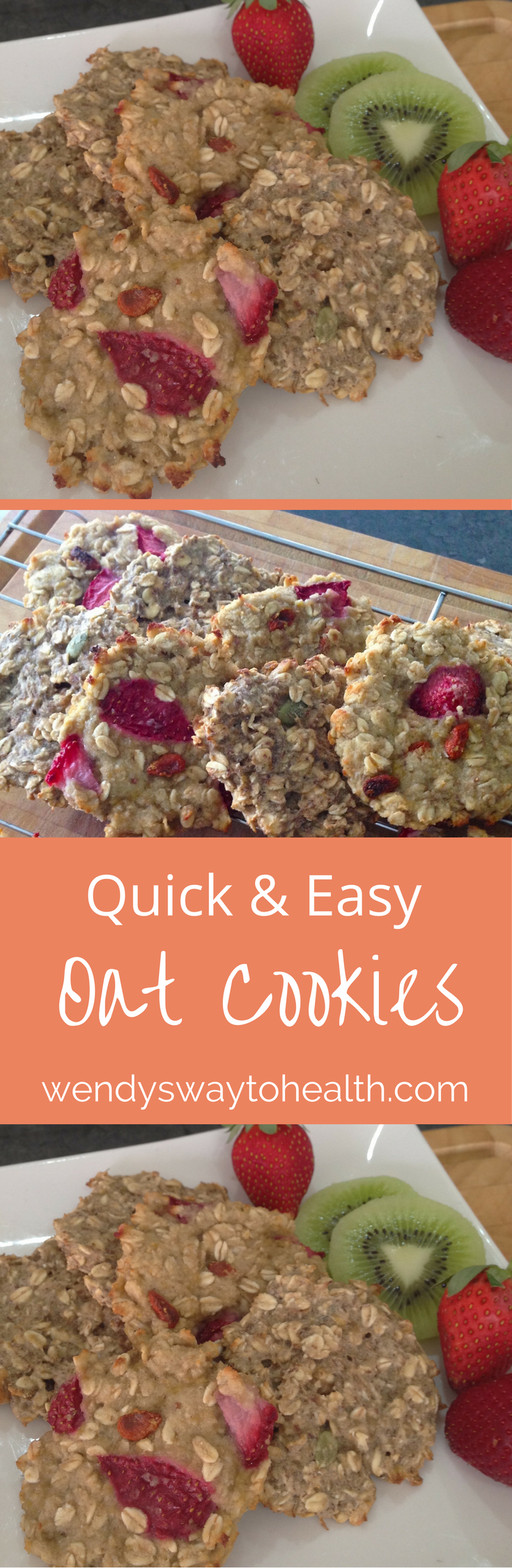 Quick, easy & yummy 2 ingredient oat cookies
