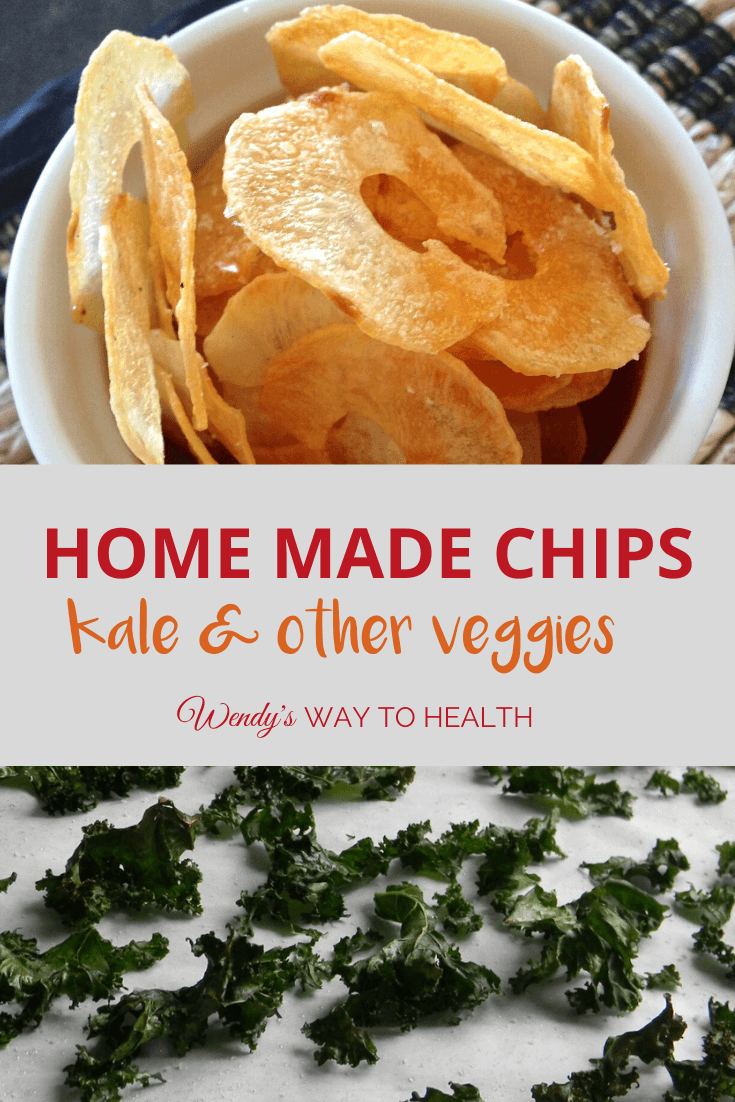 Kale and potato chips pin