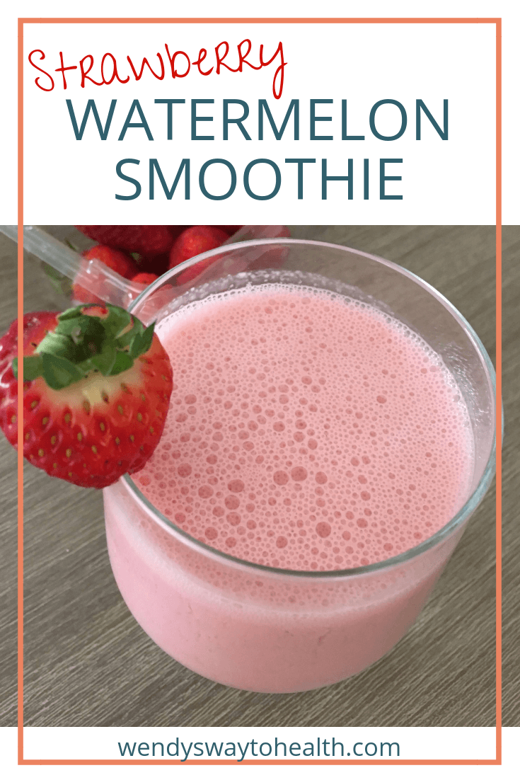 Try this refreshing strawberry and watermelon smoothie for a different workout recovery drink