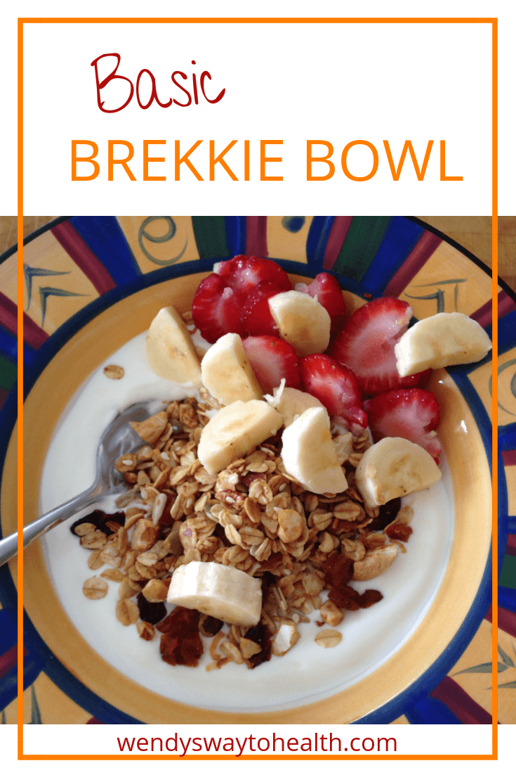 How to make a quick and easy basic brekkie bowl by Wendy's Way to Health