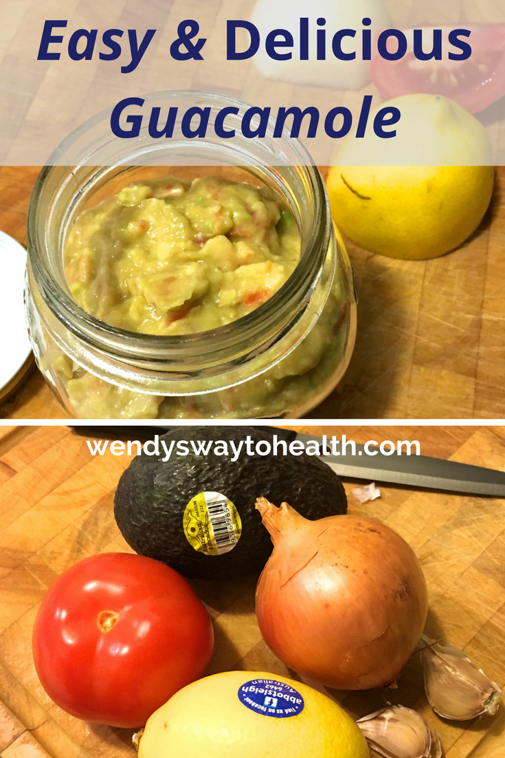This guacamole is quick, healthy & delish!