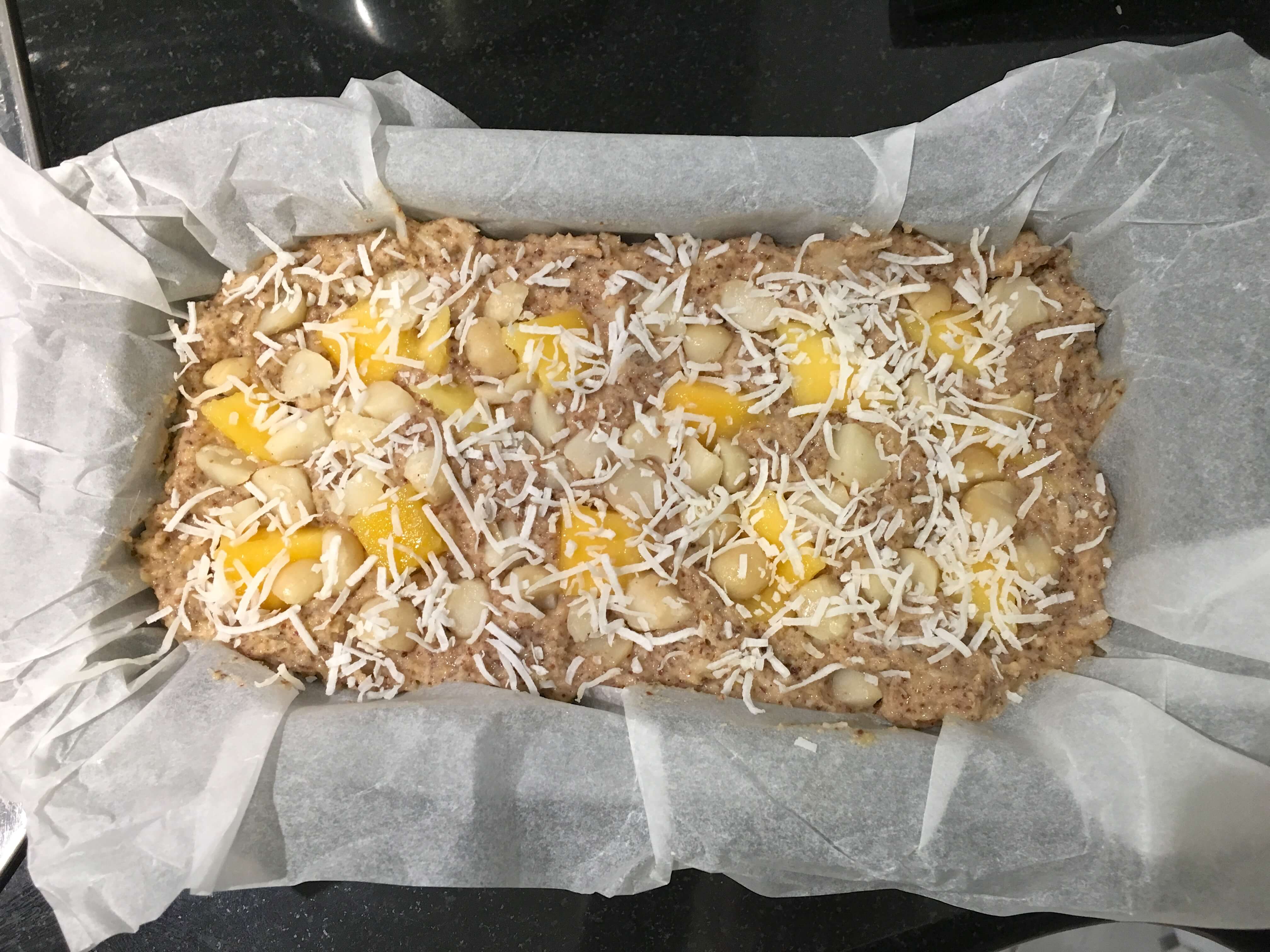 This delicious mango macadamia loaf is made with healthy, all natural ingredients