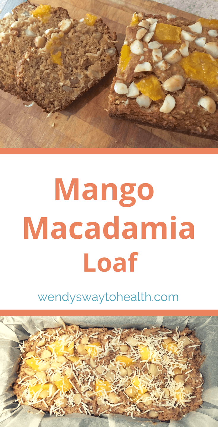 This mango macadamia loaf is perfect for breakfast or a healthy snack any time of day