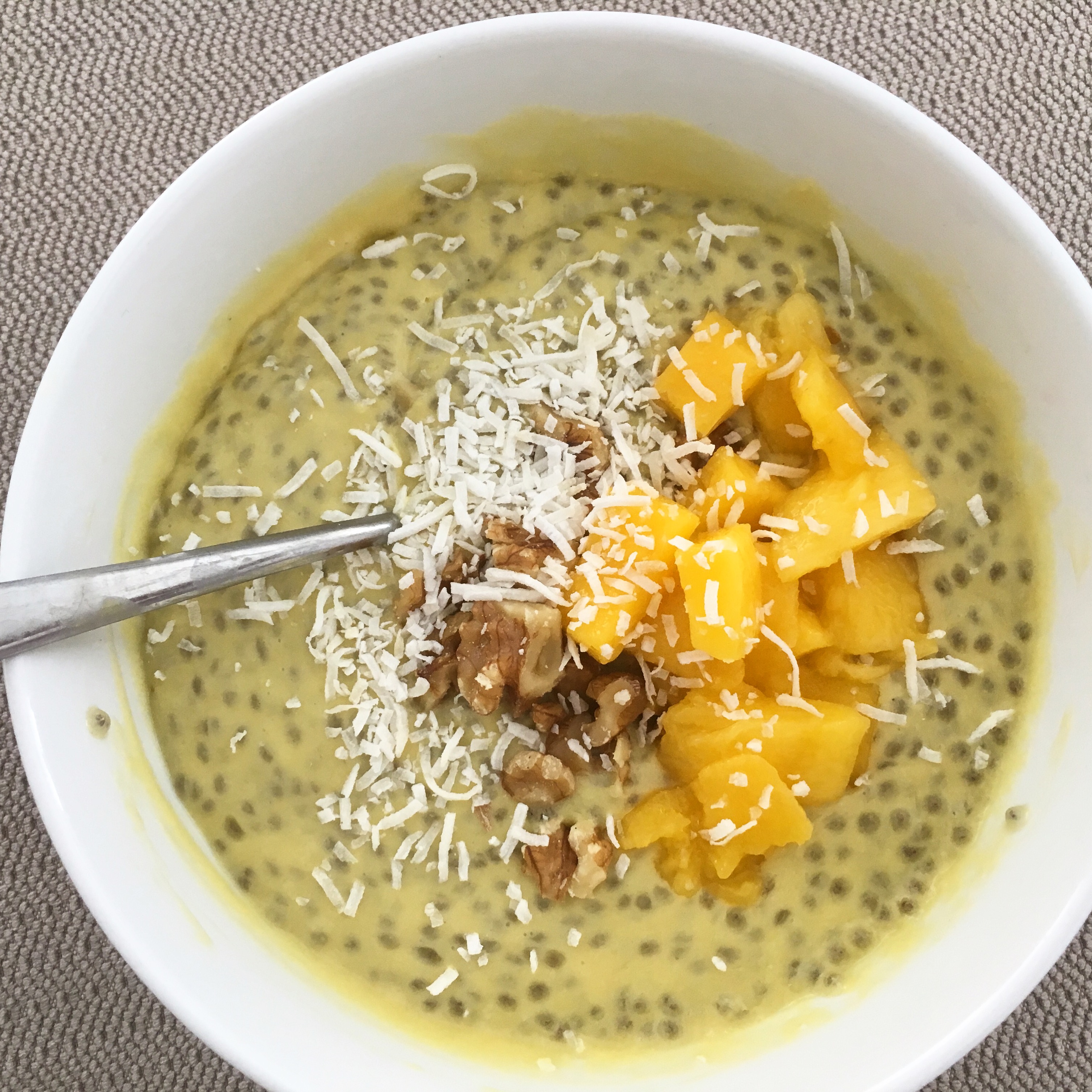 This creamy mango chia pudding makes a delicious, healthy breakfast