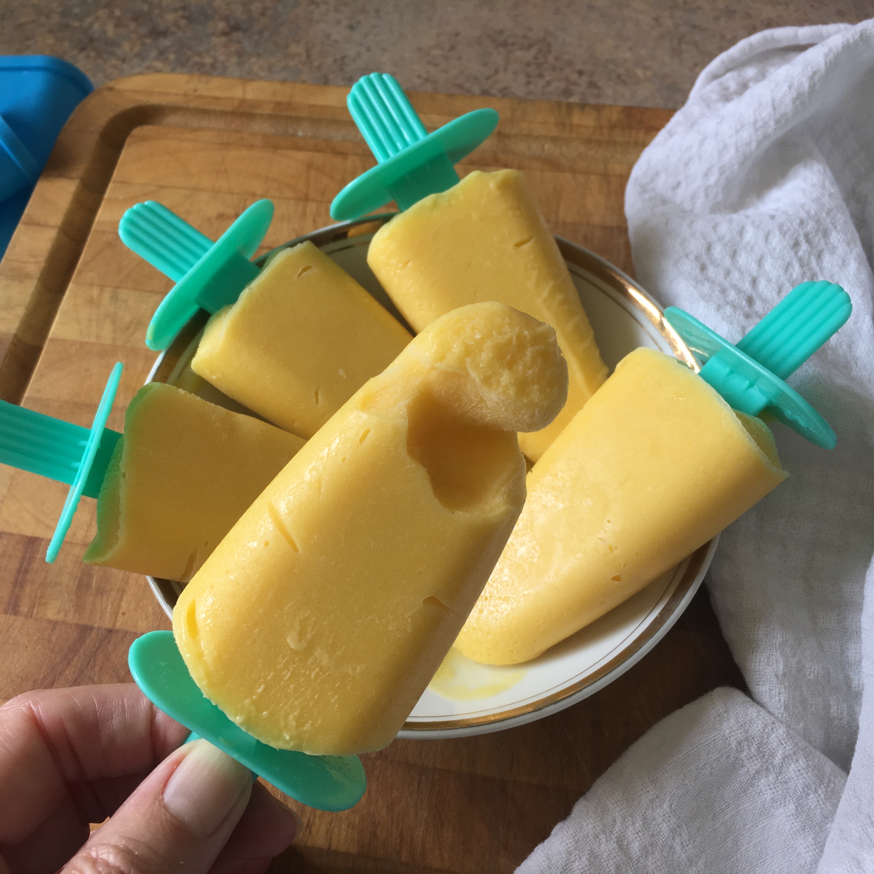 3 Ingredient mango ice creams by Wendy's Way to Health