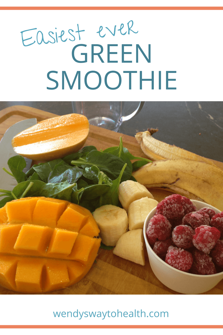 Make this quick and easy green smoothie for a healthy breakfast or post workout snack any time