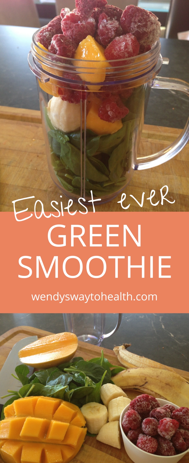 Try this quick and easy green smoothie for a healthy breakfast or snack anytime
