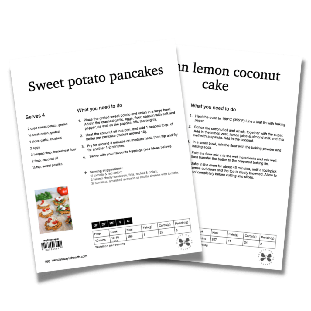 Recipe print pages dessert and snack pack
