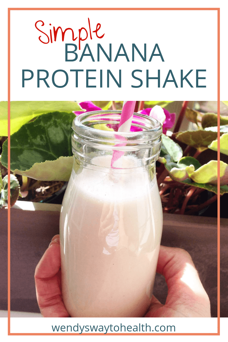 A simple banana protein shake to replenish your body after a hard workout