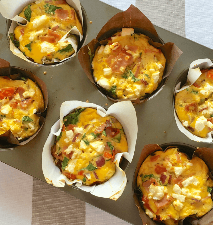 Easy egg muffins in a muffin tin