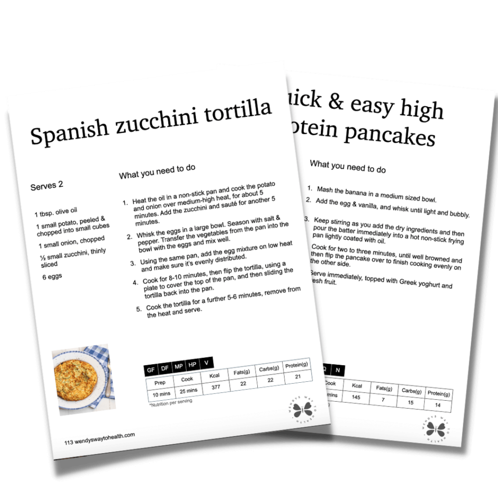 Recipe print versions high protein pack