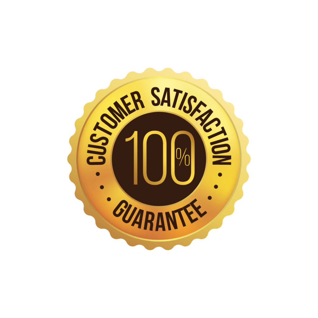 Customer satisfaction guarantee badge image