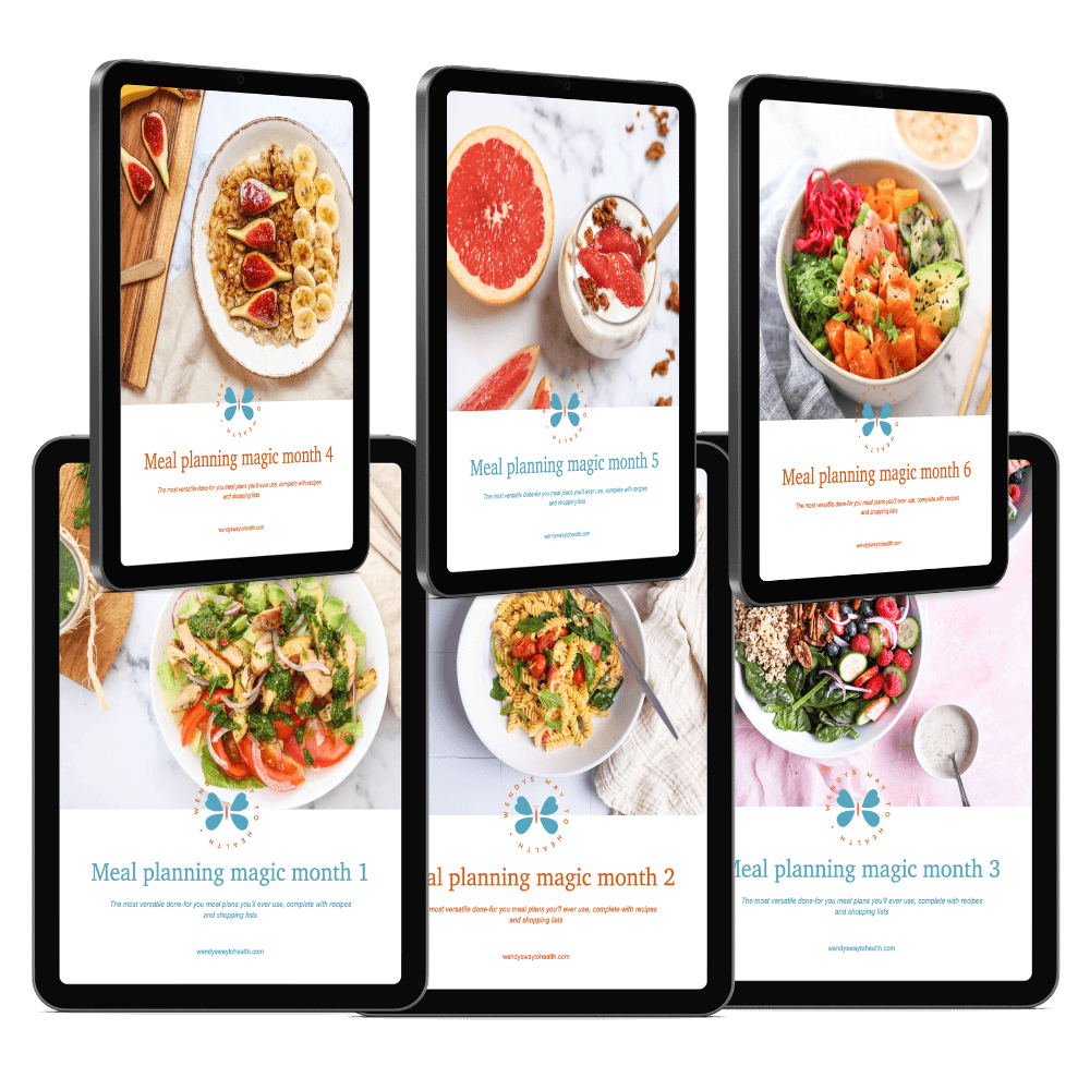 All six meal planning magic covers on individual iPads