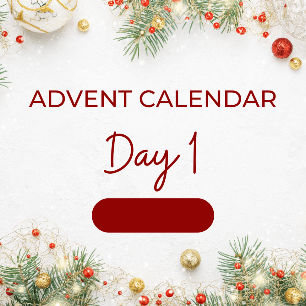 Advent calendar box day 1