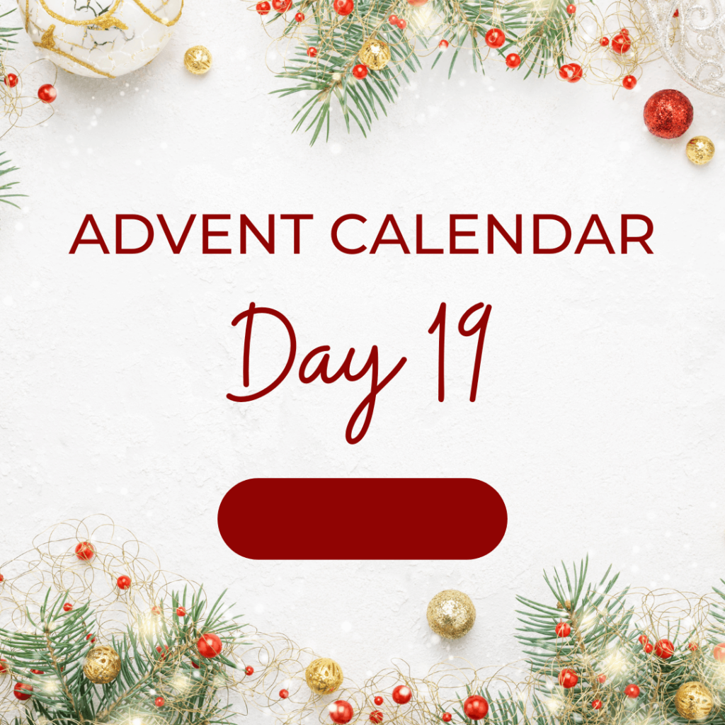 Green advent calendar box day 19