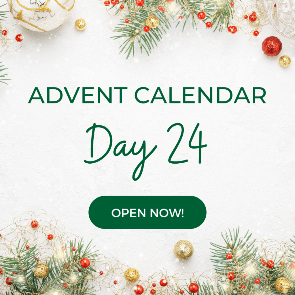 Green advent calendar box day 24